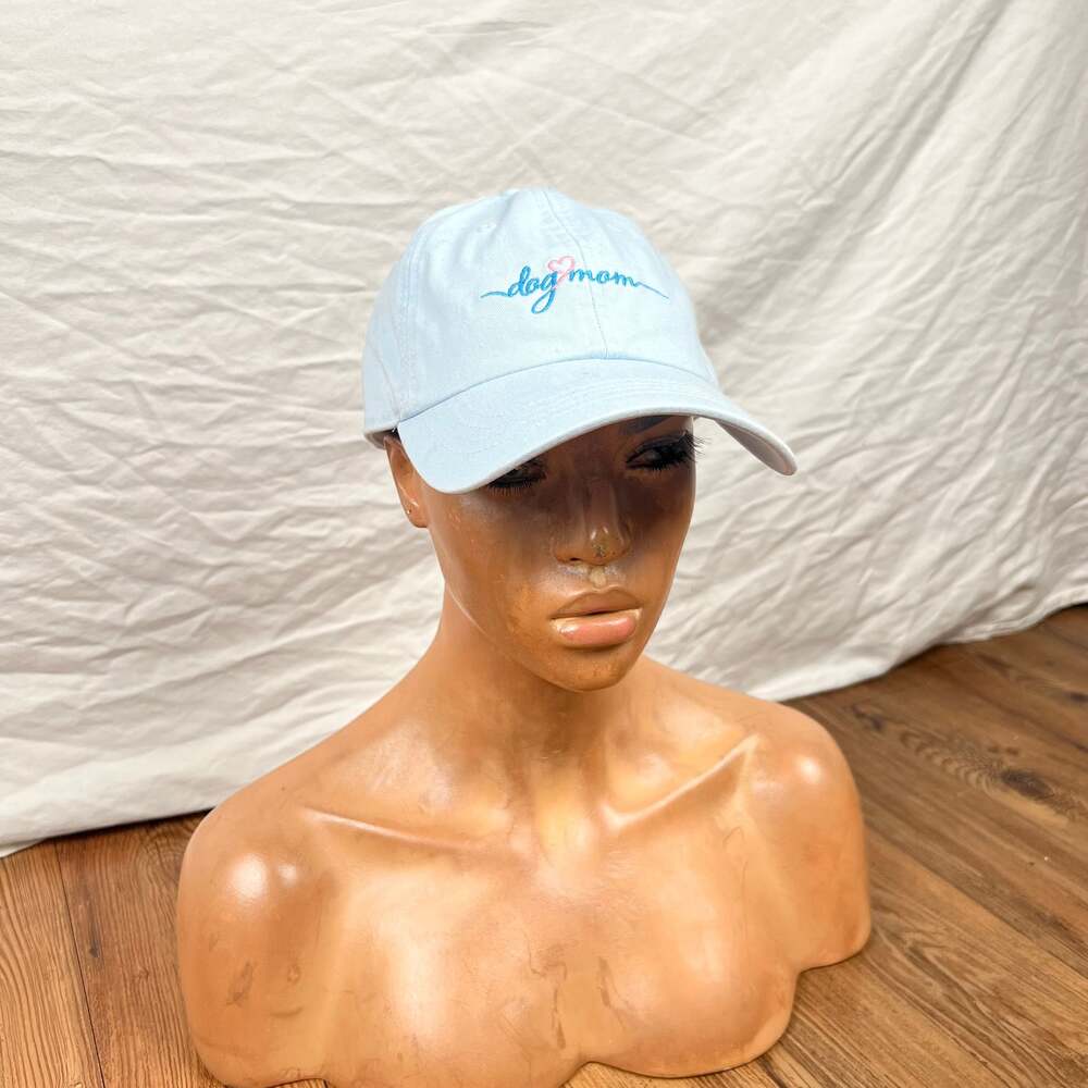State Of Mine Dog Mom Light Blue Baseball Hat